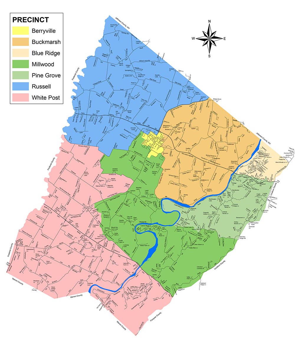 2022 Clarke Precincts Map